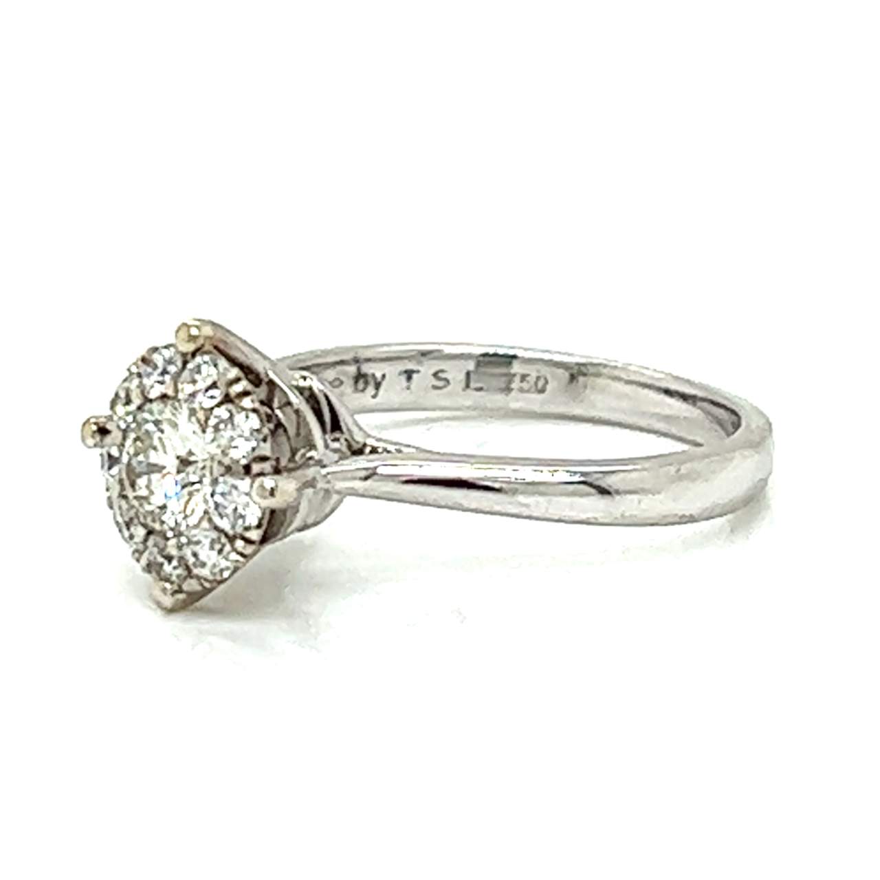 18K White Gold 0.55 Ct. Diamond Ring