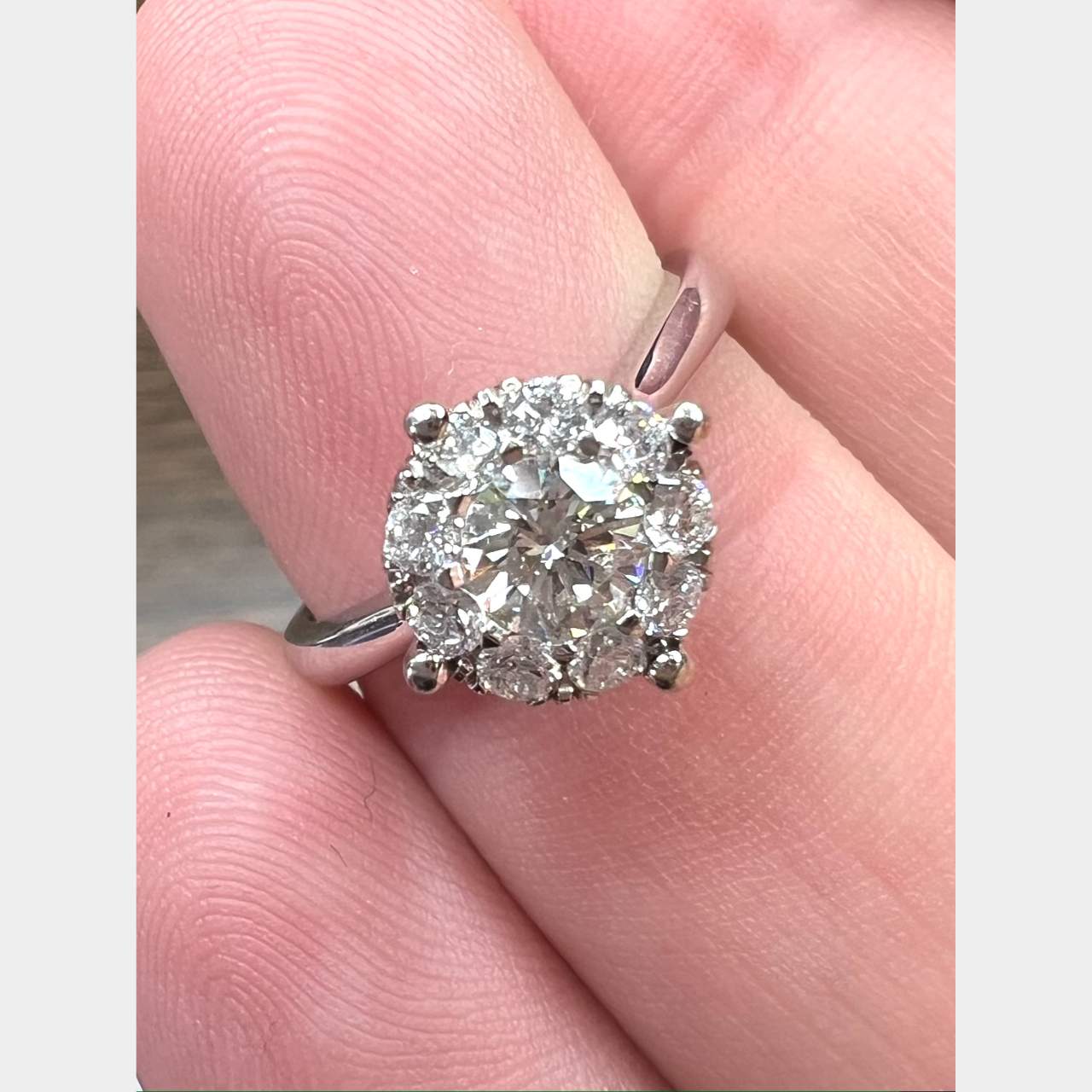 18K White Gold 0.55 Ct. Diamond Ring