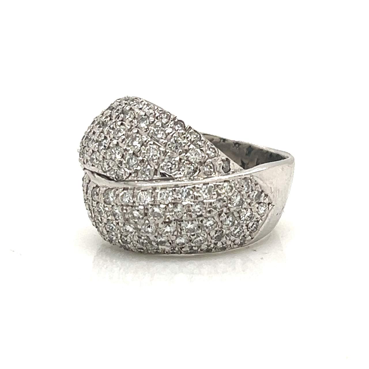 14K White Gold 3.25 Ct. Diamond Ring