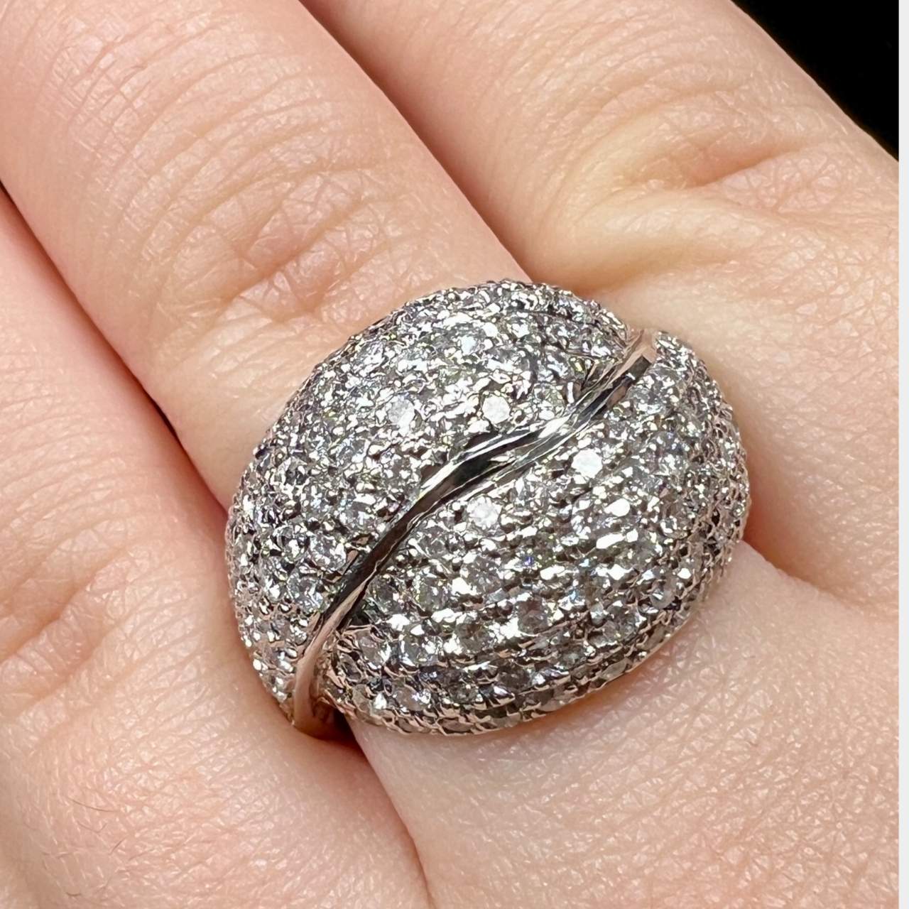 14K White Gold 3.25 Ct. Diamond Ring