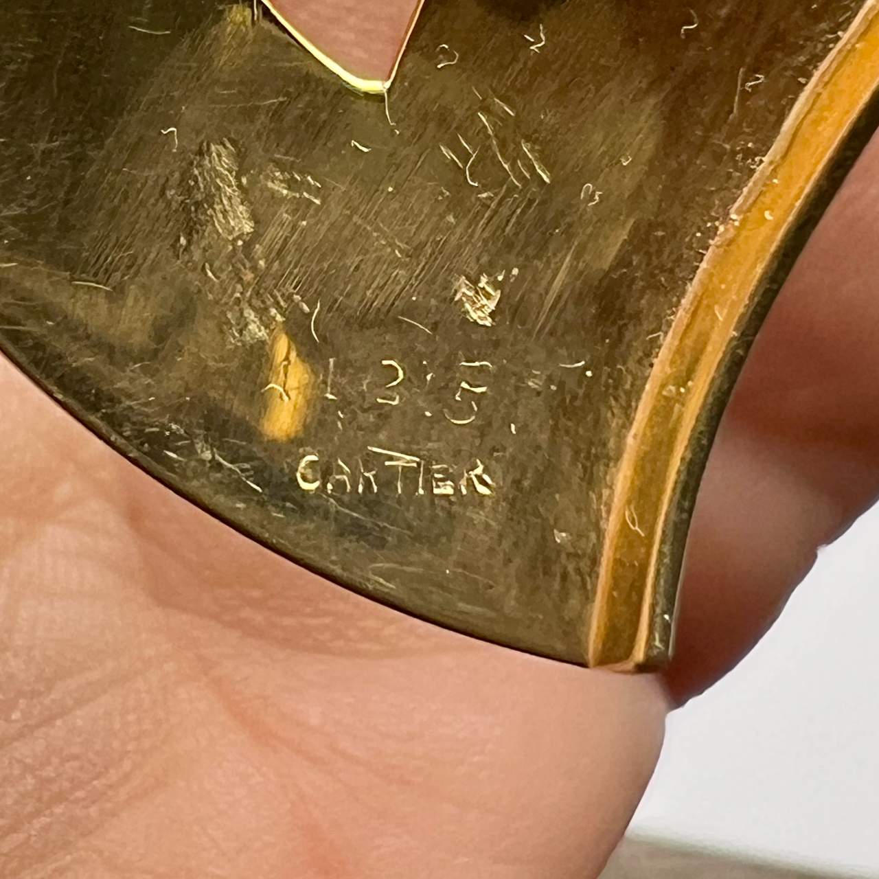 CARTIER 14K Yellow Gold Clips Necklace