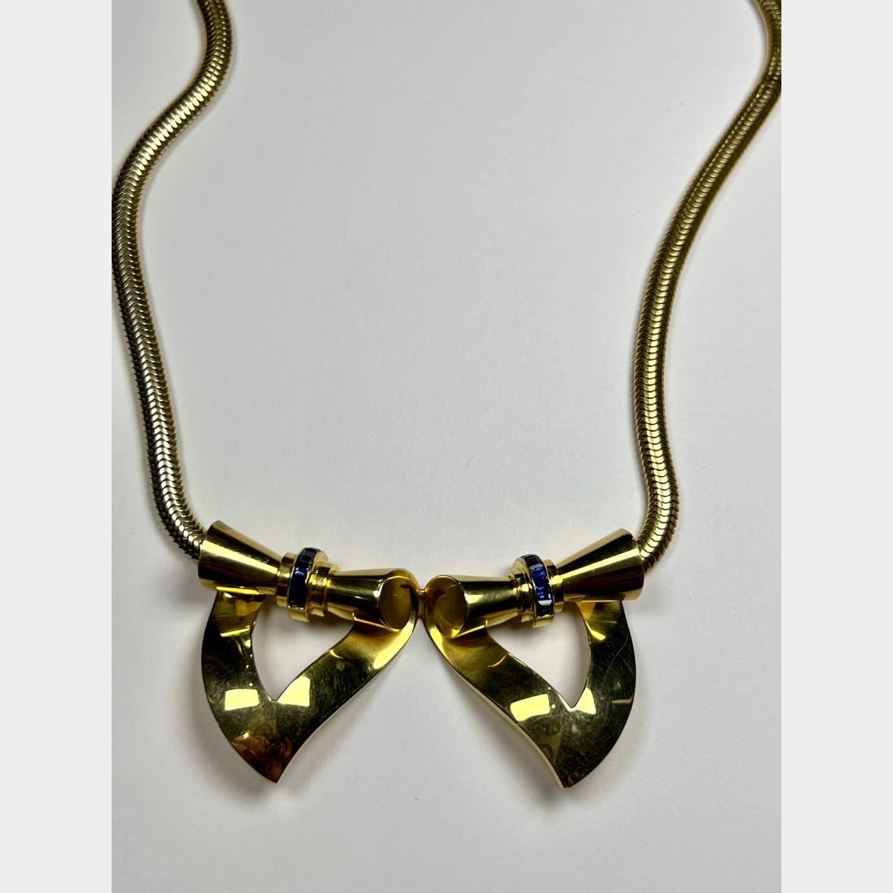 CARTIER 14K Yellow Gold Clips Necklace