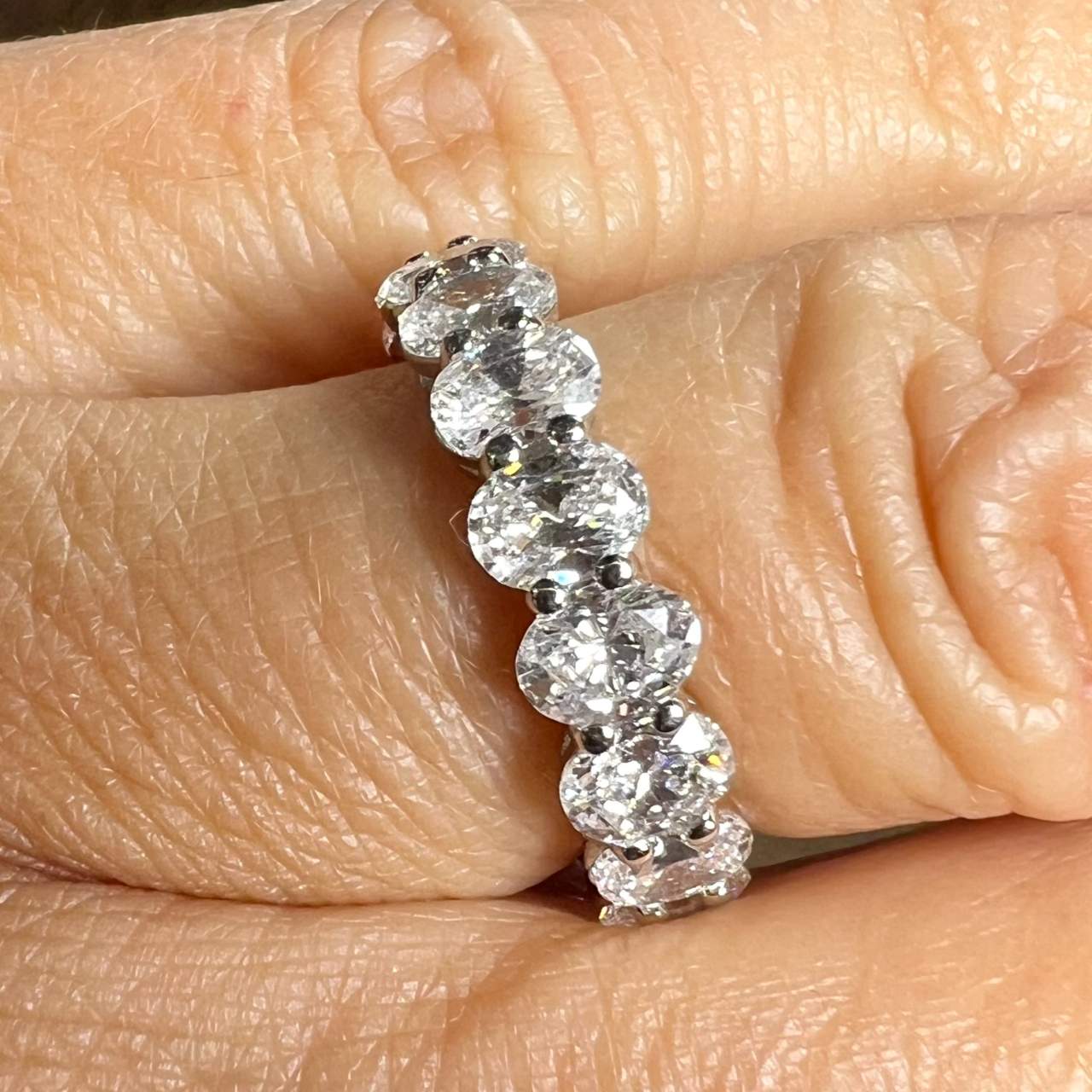 Platinum 9.00 Ct. Diamond Eternity Band - Image 2