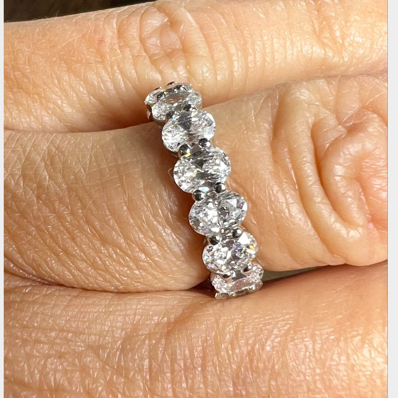 Platinum 7.50 Ct. Diamond Eternity Ring