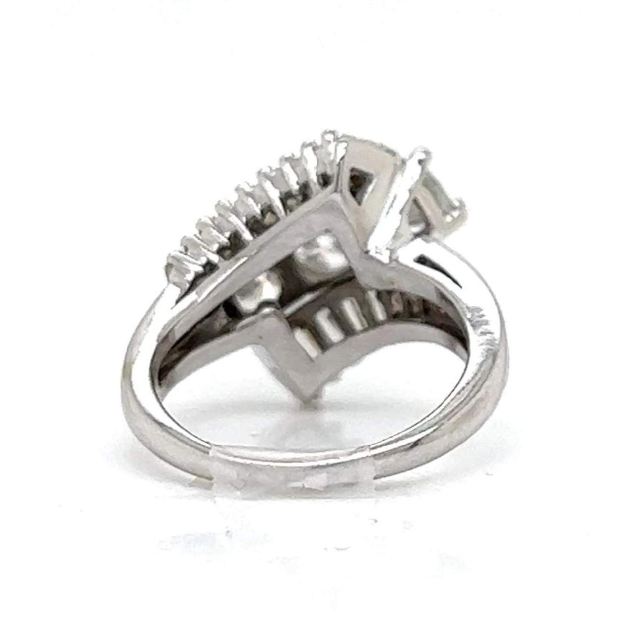 1950’s 14K White Gold 3.70 Ct. Diamond Ring