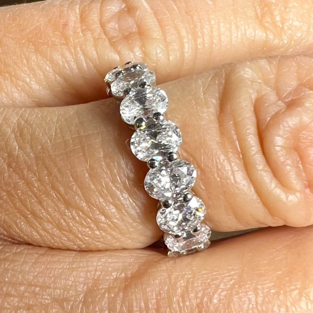 Platinum 6.90 Ct. Diamond Eternity Band