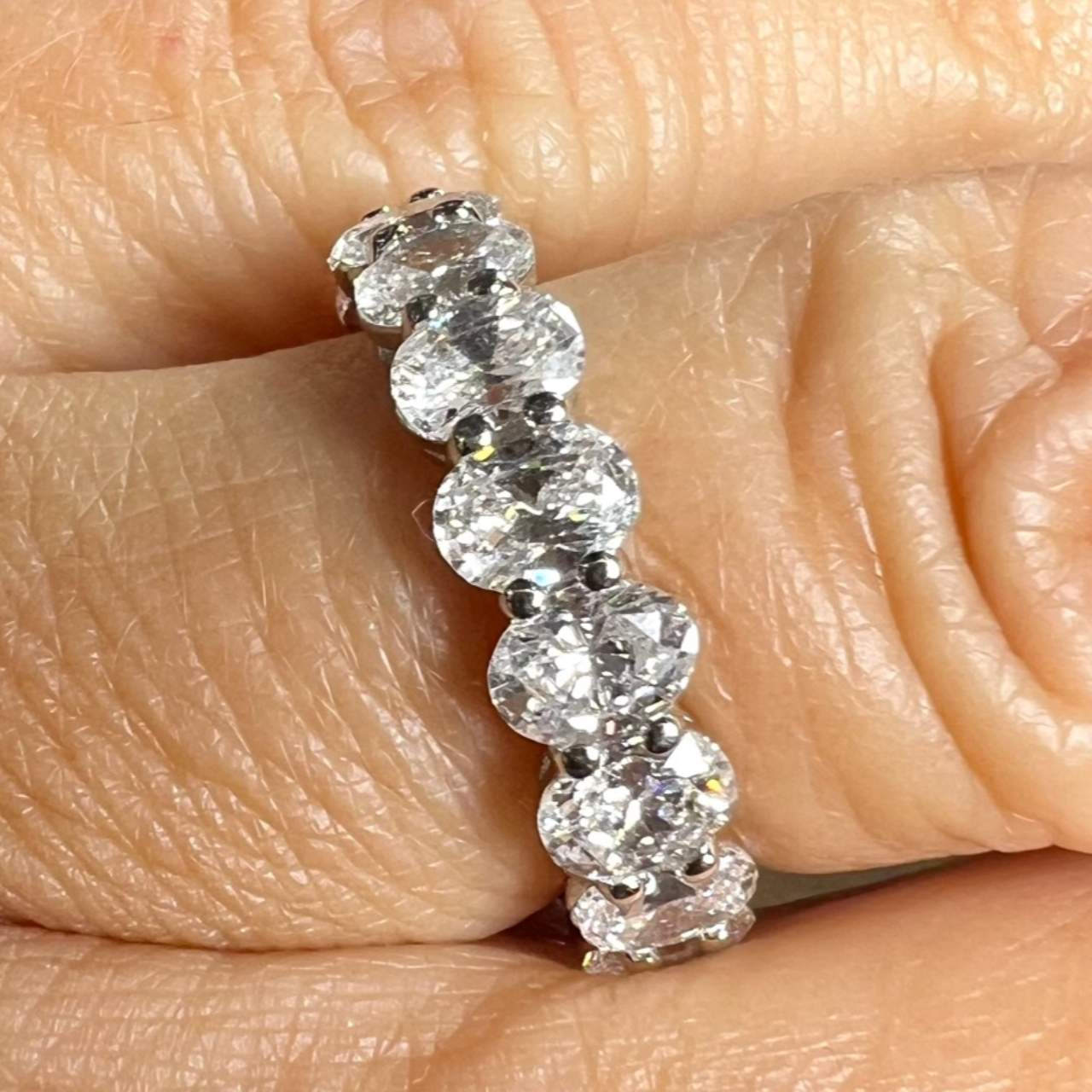 Platinum 7.30 Ct. Diamond Eternity Ring