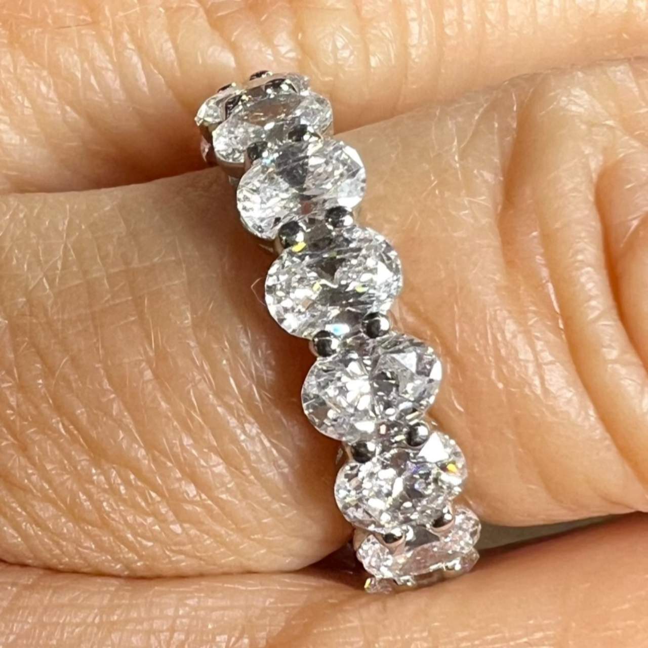 Platinum 7.90 Ct. Diamond Eternity Band