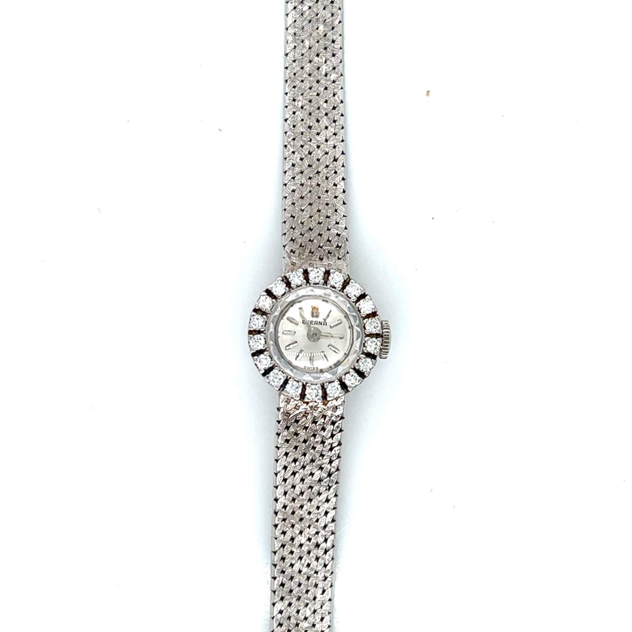 ETERNA 18K White Gold Ladies Cocktail Watch
