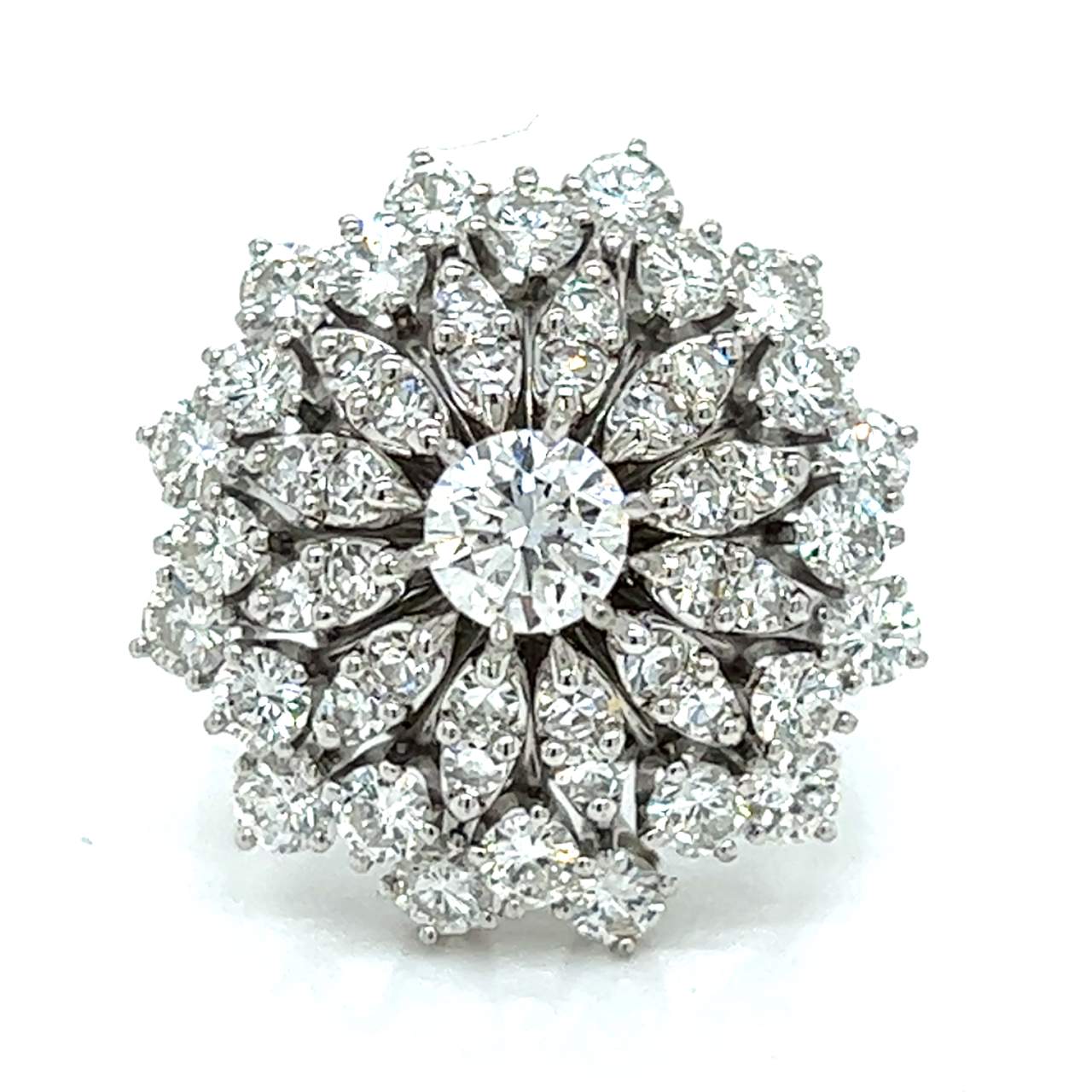 1950’s 14K White Gold Diamond Ring