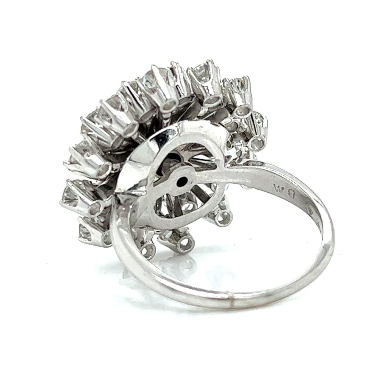 1950’s 14K White Gold Diamond Ring