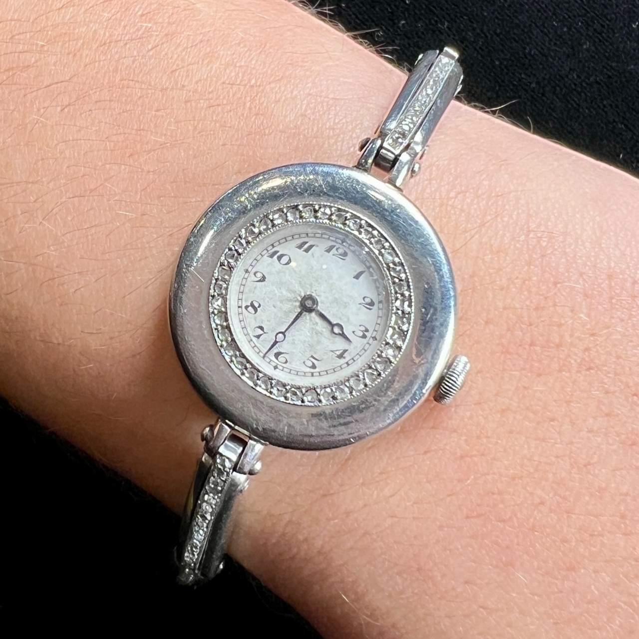 Art Deco Platinum Diamond Watch