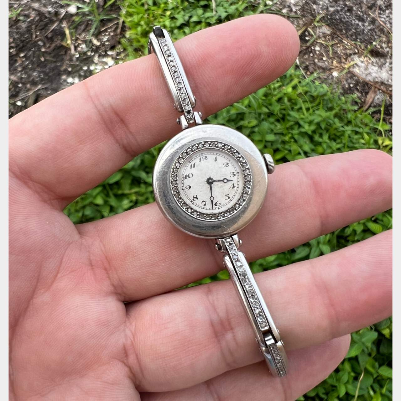 Art Deco Platinum Diamond Watch