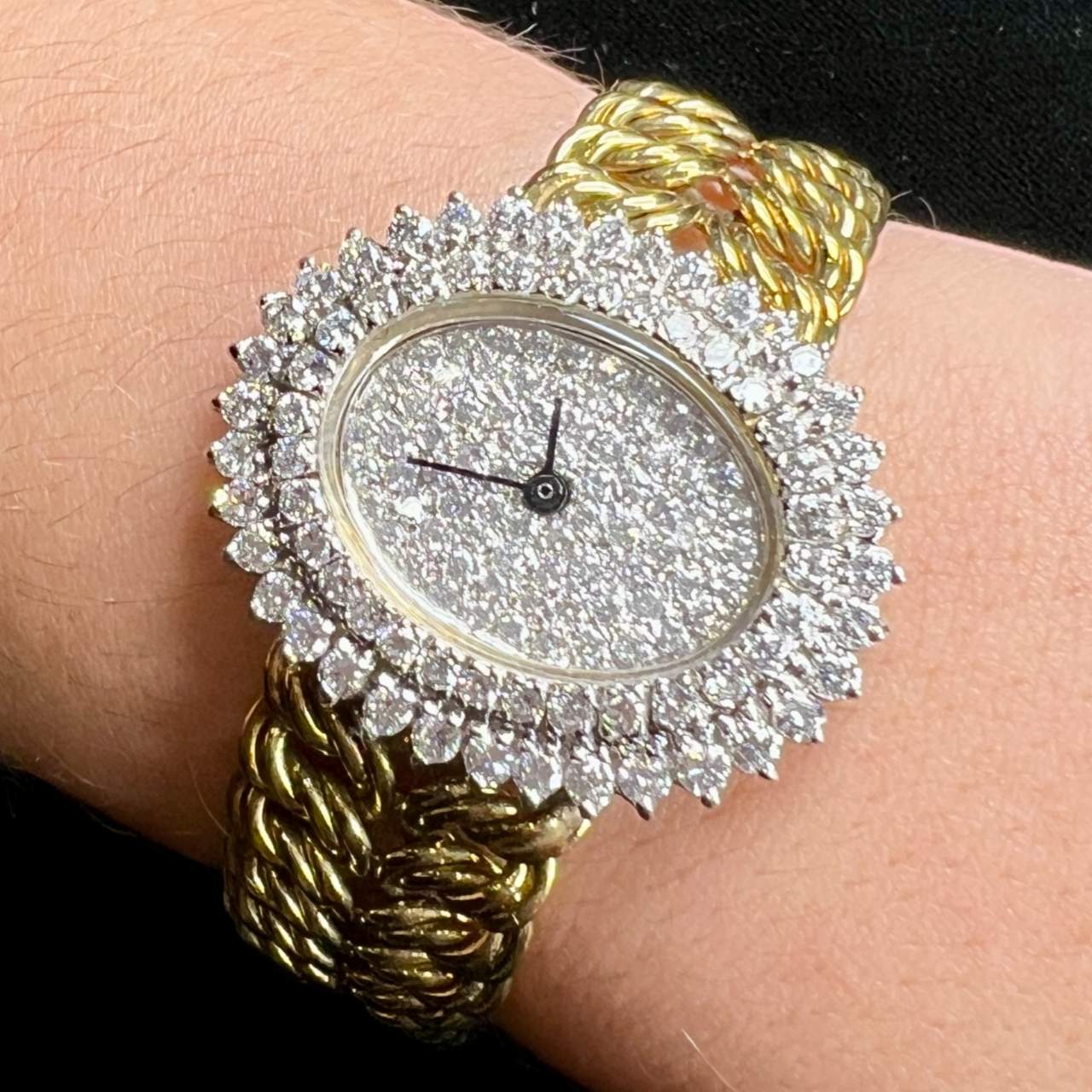 18K Yellow Gold Diamond Watch