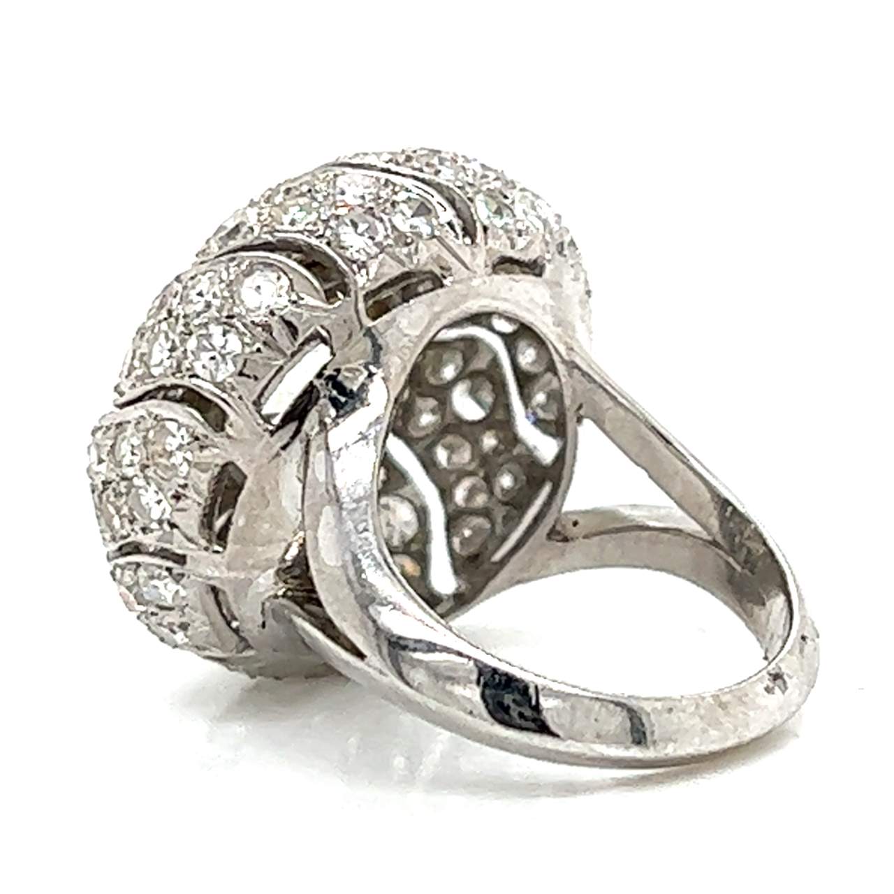 Art Deco Platinum 2.25 Ct. Diamond Cocktail Ring