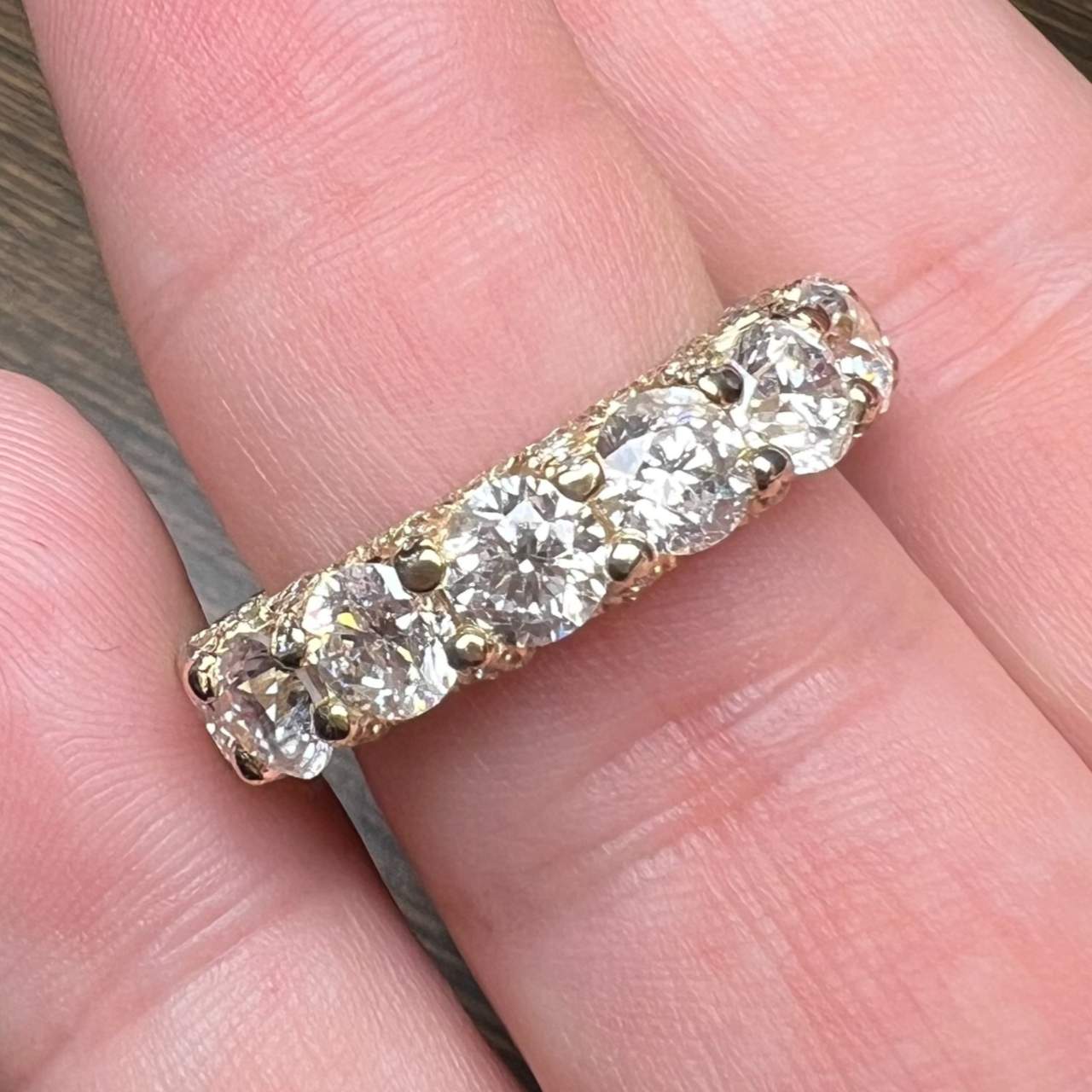 14K Yellow Gold 7.95 Ct. Diamond Ring