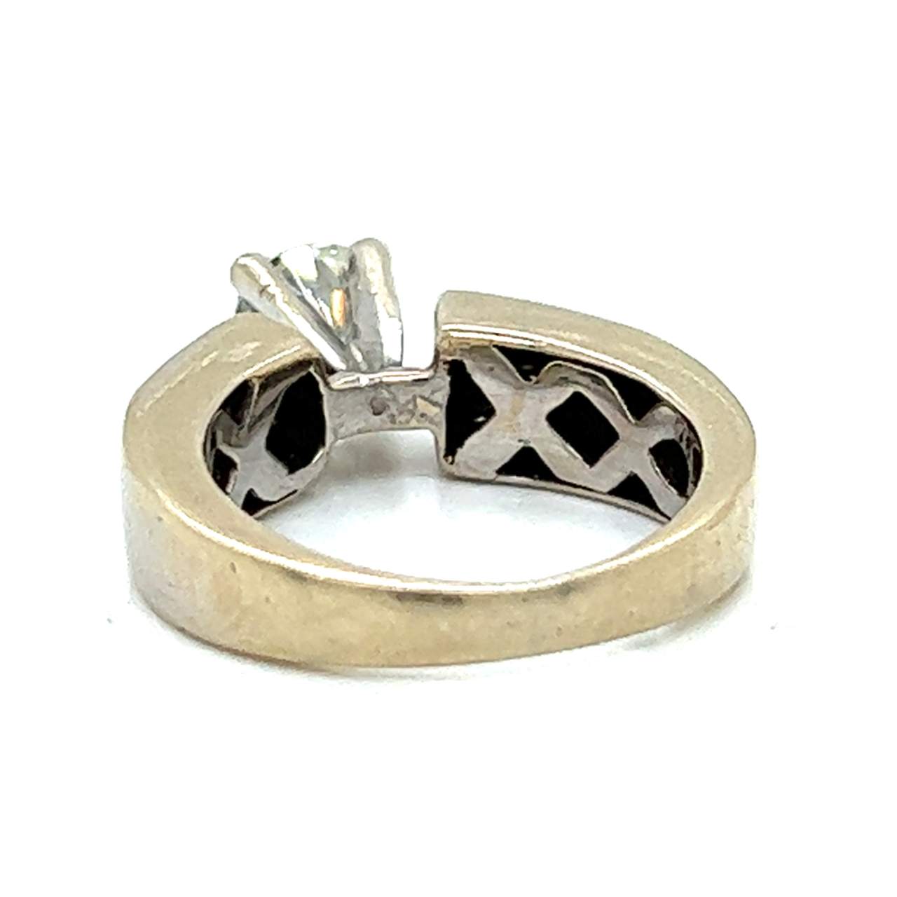 14K White Gold 0.85 Ct. Diamond Engagement Ring