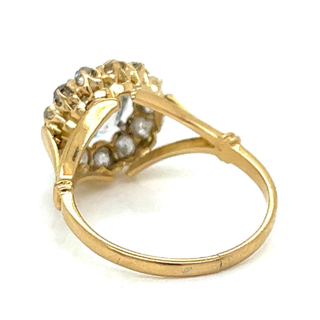 Victorian 18K Yellow Gold 3.35 Ct. Diamond Ring