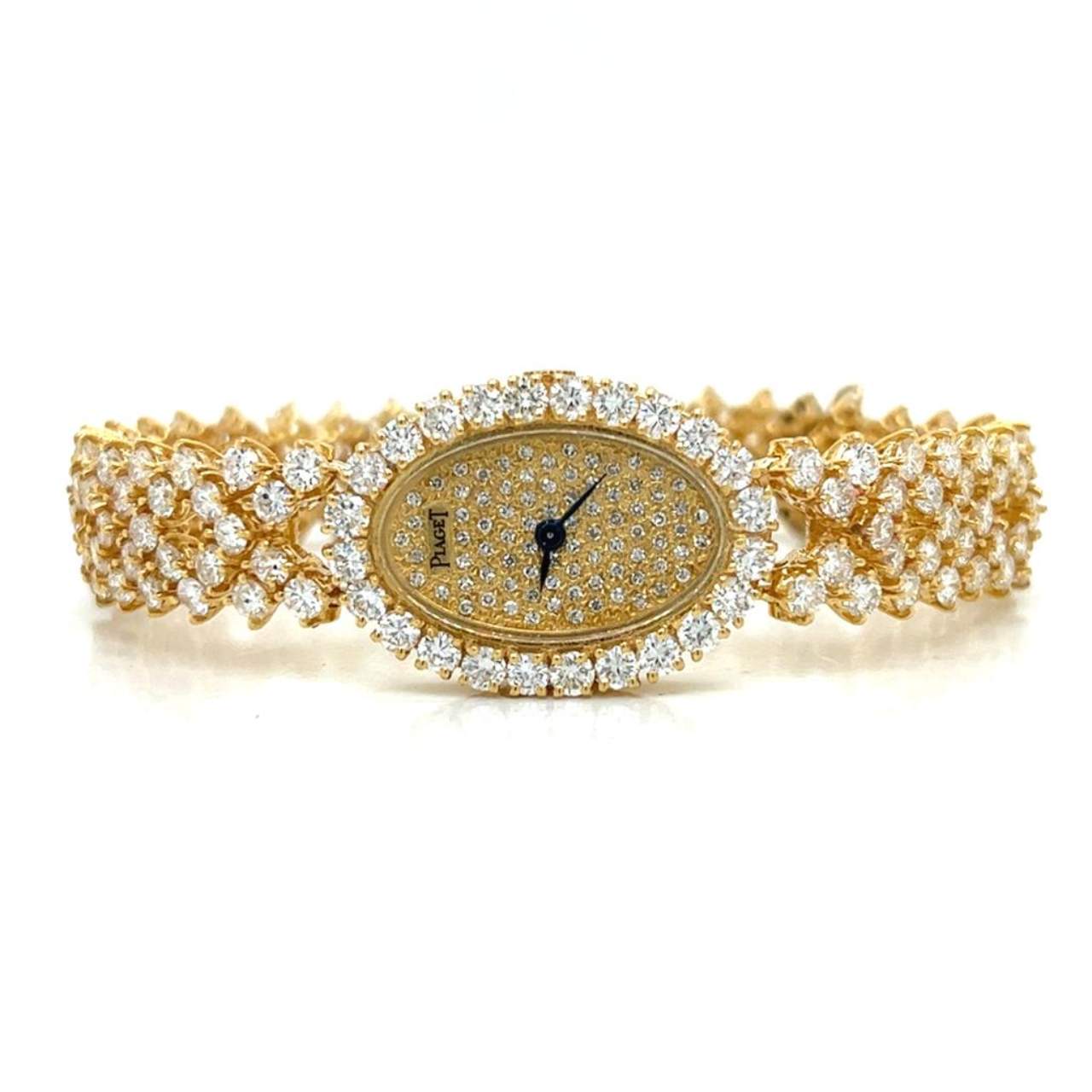 PIAGET 18K Yellow Gold Diamond Ladies Cocktail Watch