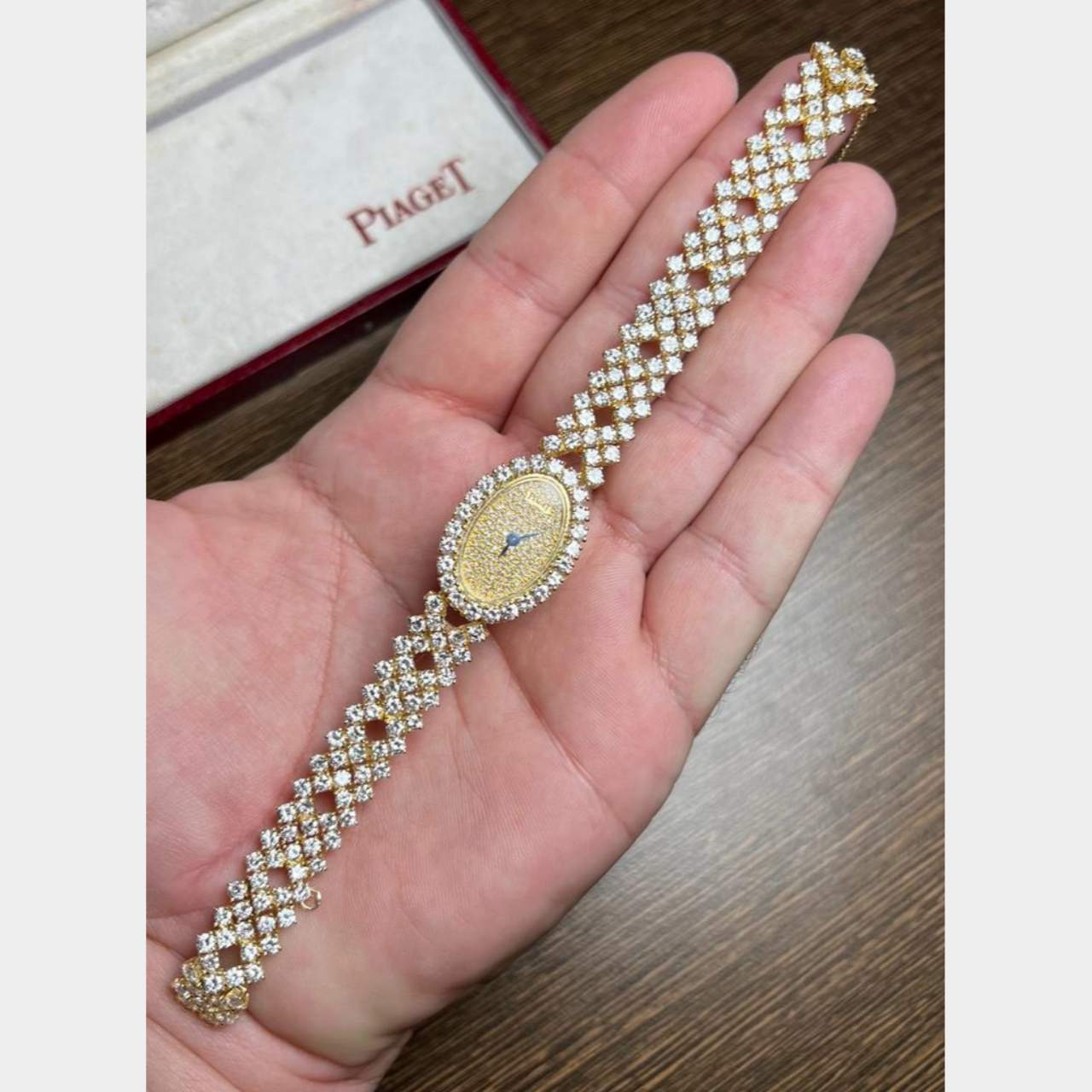 PIAGET 18K Yellow Gold Diamond Ladies Cocktail Watch