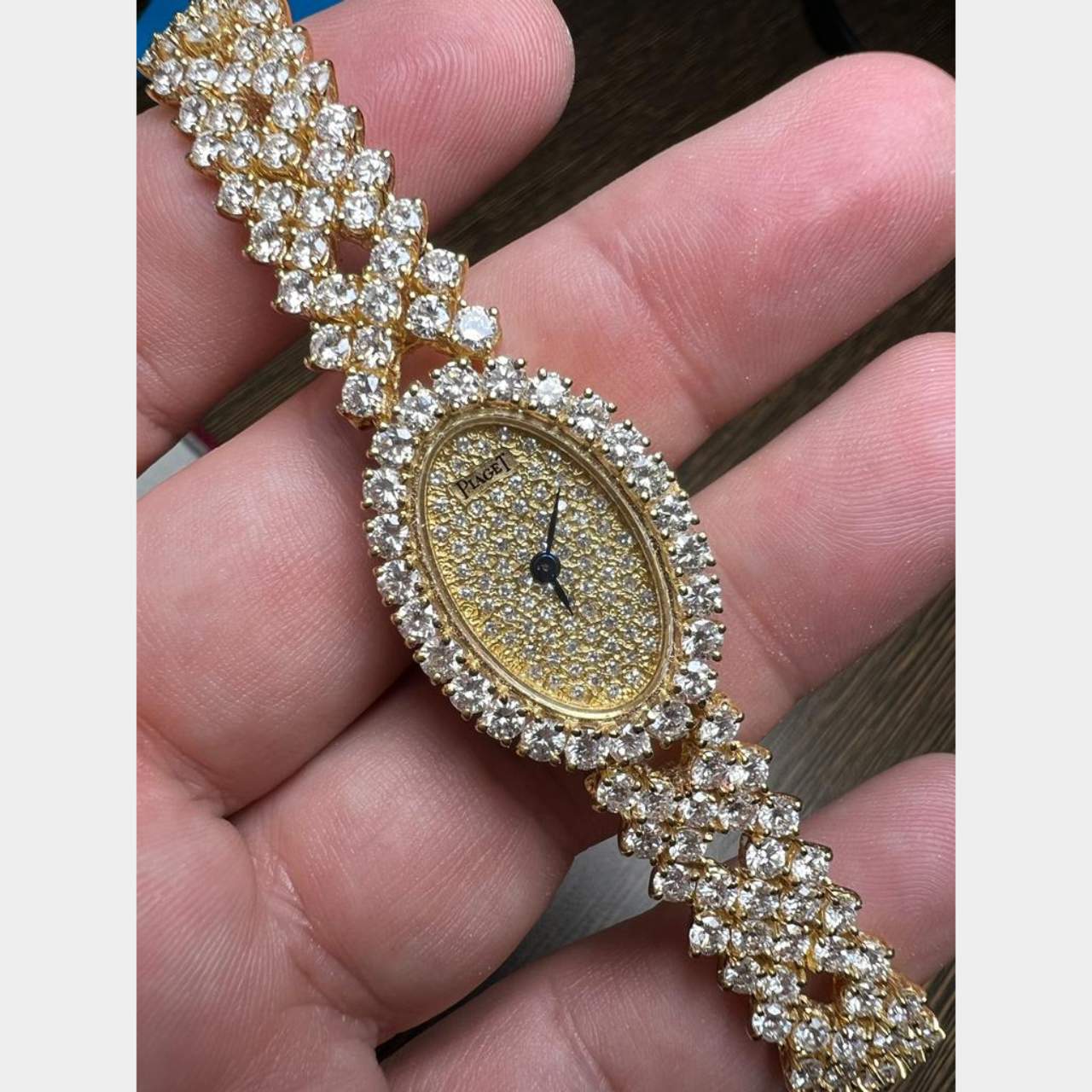 PIAGET 18K Yellow Gold Diamond Ladies Cocktail Watch