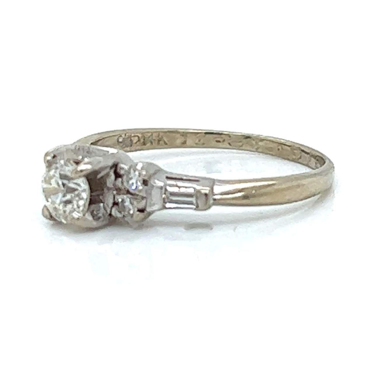 14K White Gold 0.55 Ct. Diamond Ring