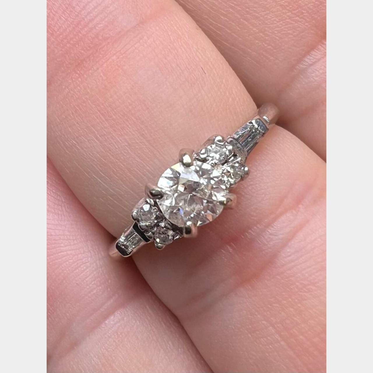 14K White Gold 0.55 Ct. Diamond Ring