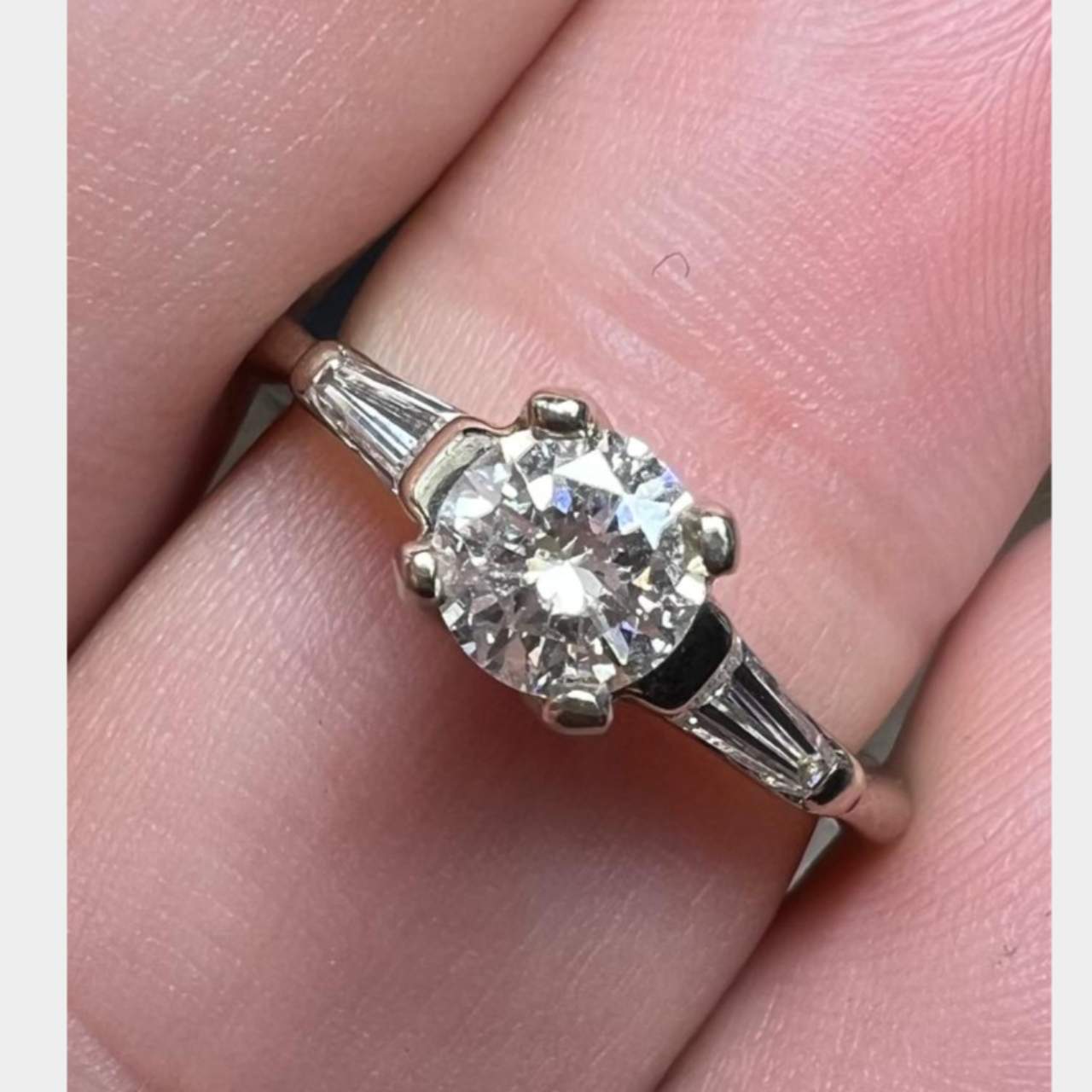 14K White Gold 0.55 Ct. Diamond Ring