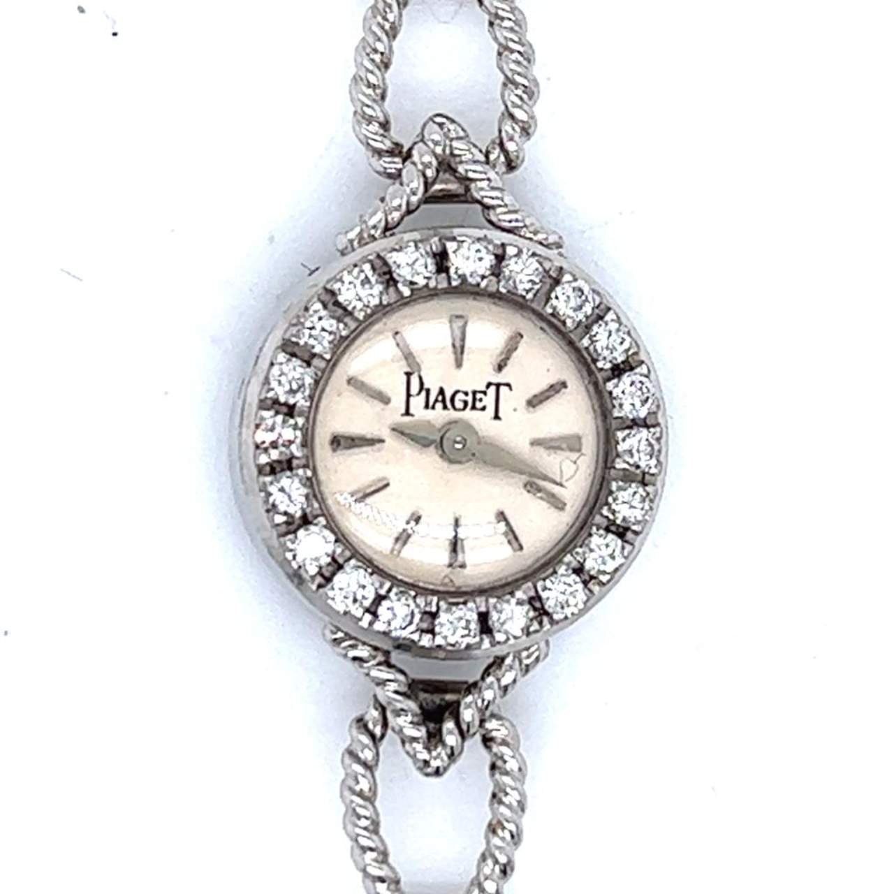 PIAGET 18K White Gold Diamond Cocktail Watch
