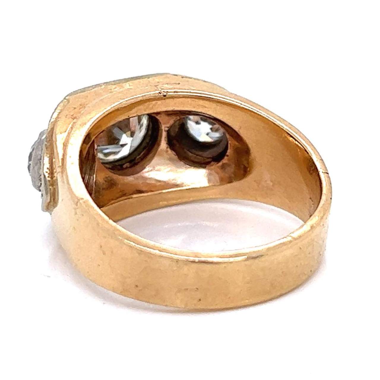 Retro 14K Rose & White Gold 2.50 Ct. Diamond Ring