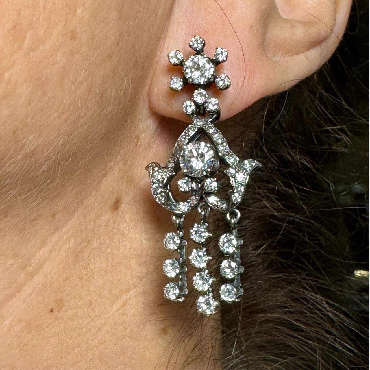 6.10 Ct. Diamond Earrings