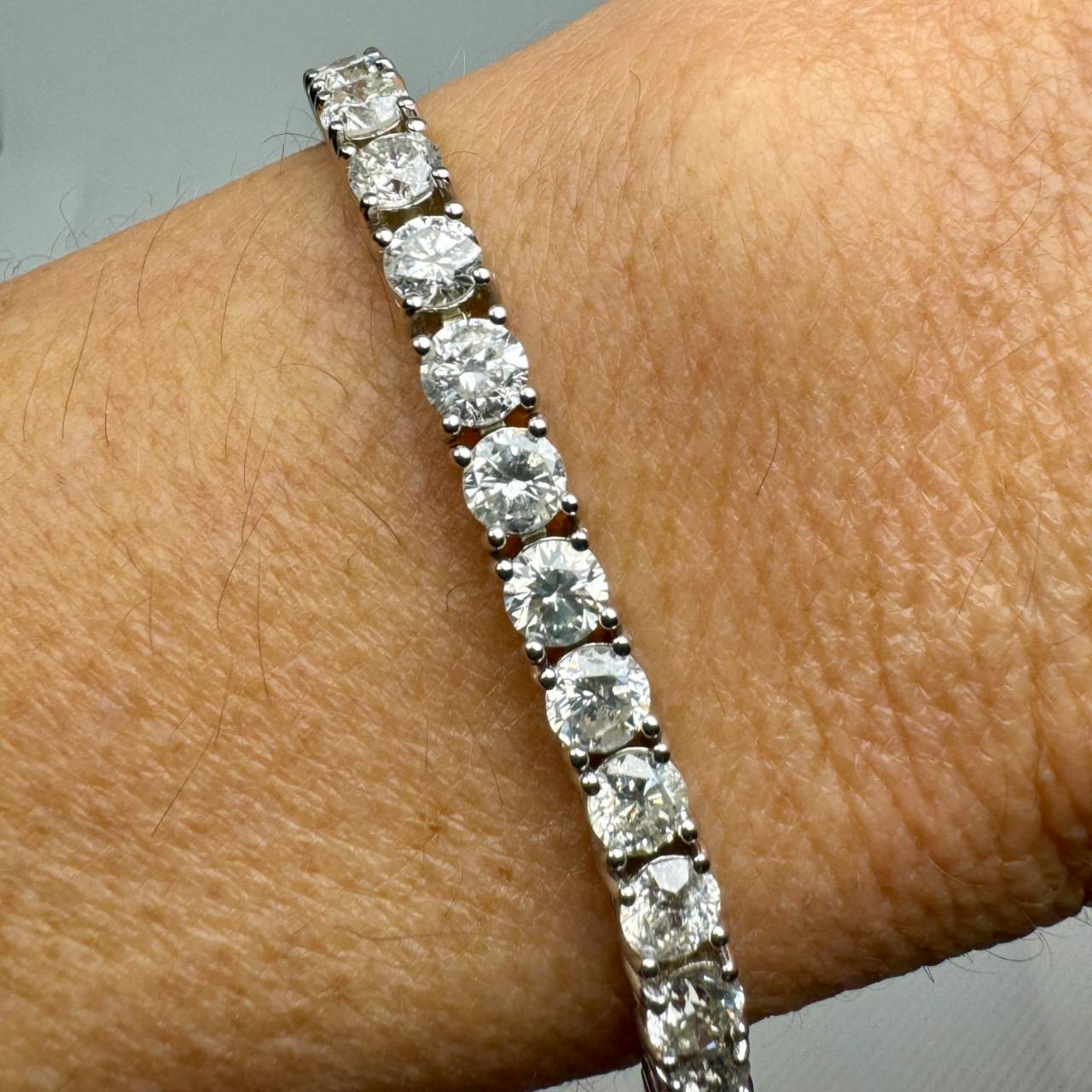 13.25 Ct Diamond Tennis Bracelet
