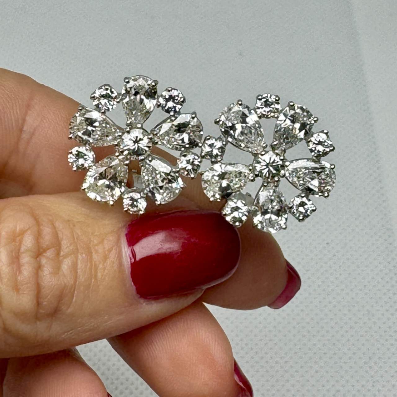 1960’s 9.90* Ct Beautiful Diamond Earrings