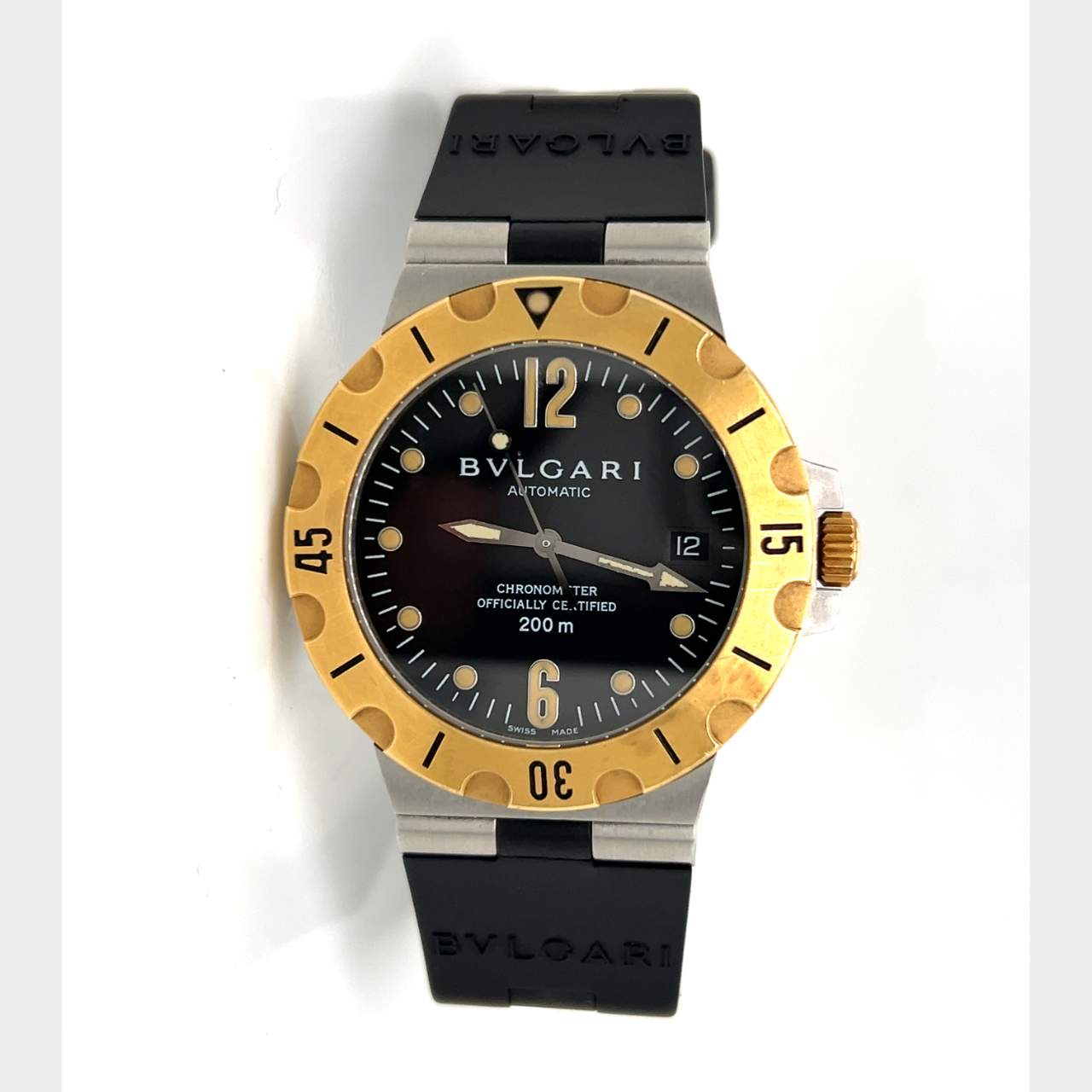 BVLGARI 18K & Stainless Steel Diagono Watch