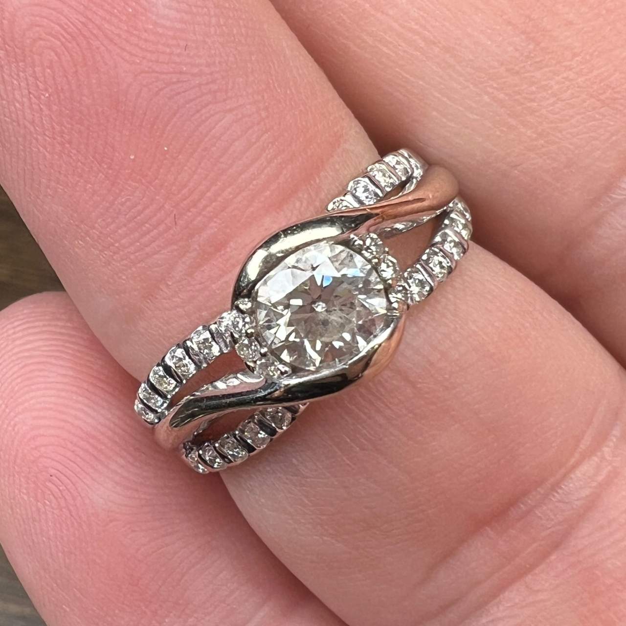 SIRENA 14K White Gold 0.70 Ct. Diamond Ring