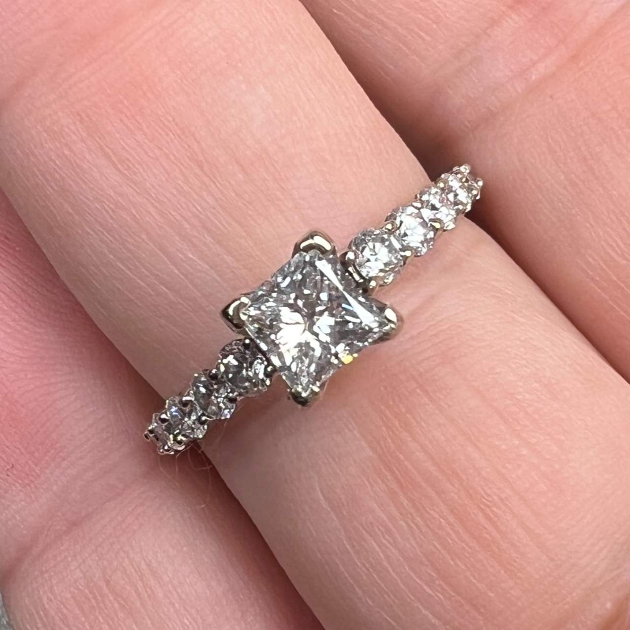 14k White Gold 1.35 Ct. Diamond Ring