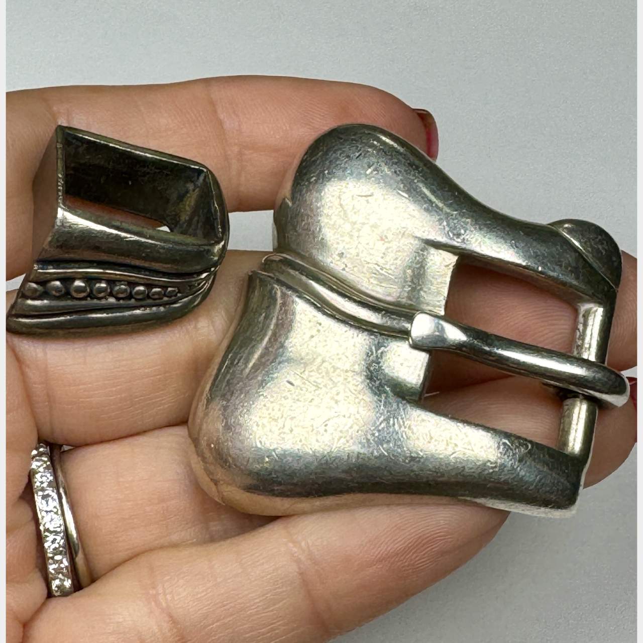 KIESELSTEIN Sterling Silver Belt Buckle