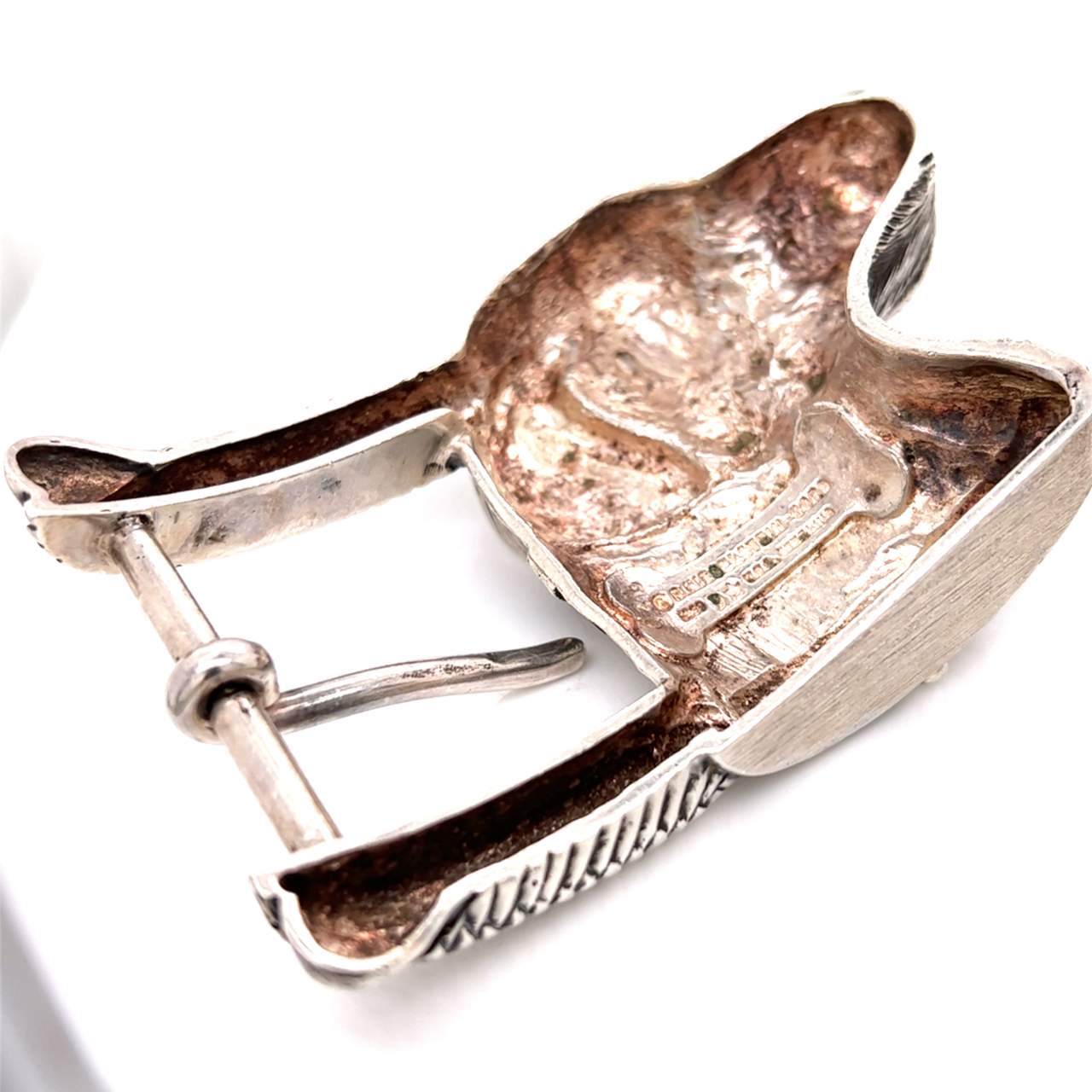 Kieselstein-cord Sterling Silver Dog Belt Buckle