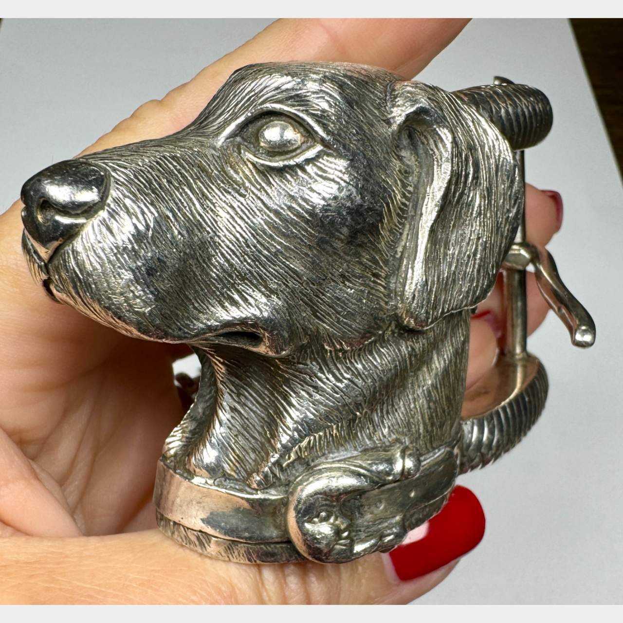 Kieselstein-cord Sterling Silver Dog Belt Buckle