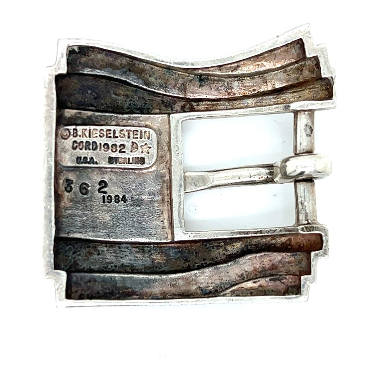 Kiseselstein-Cord Sterling Silver Belt Buckle