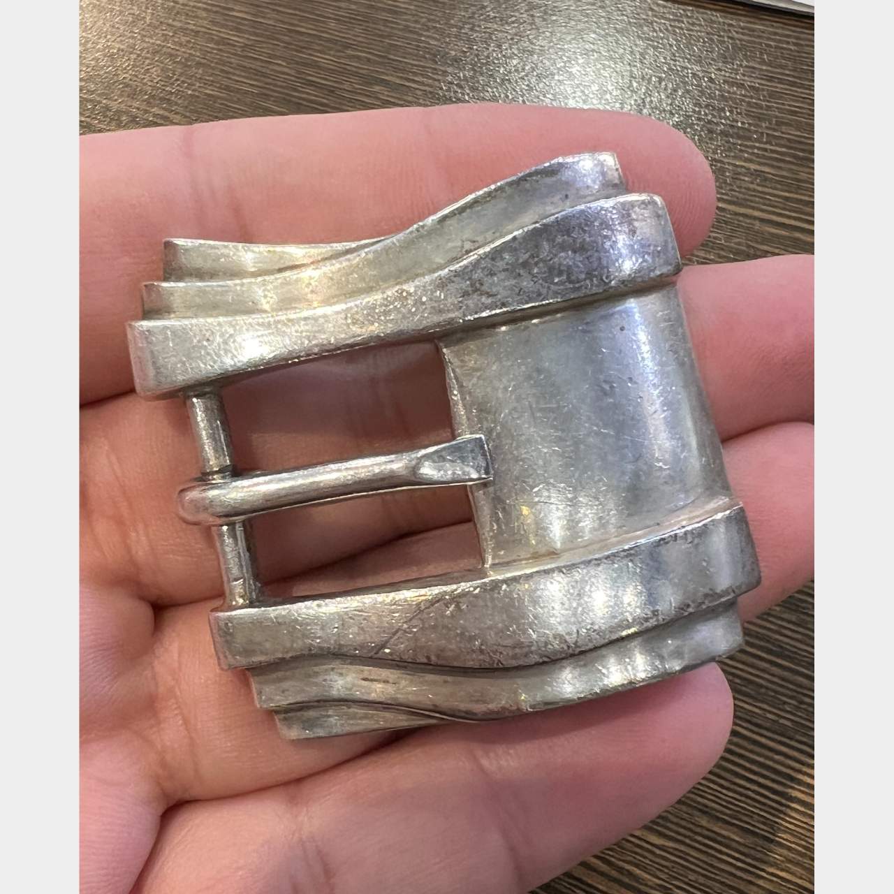 Kiseselstein-Cord Sterling Silver Belt Buckle