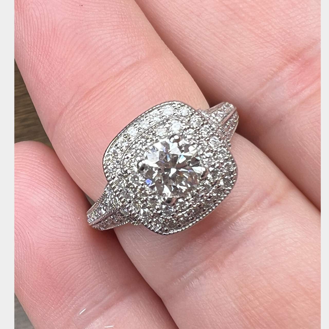 18K White Gold 1.30 Ct. Diamond Ring