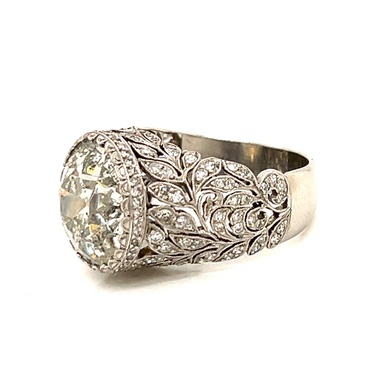 8.81 Ct Art Deco Diamond Engagement Ring - Image 3