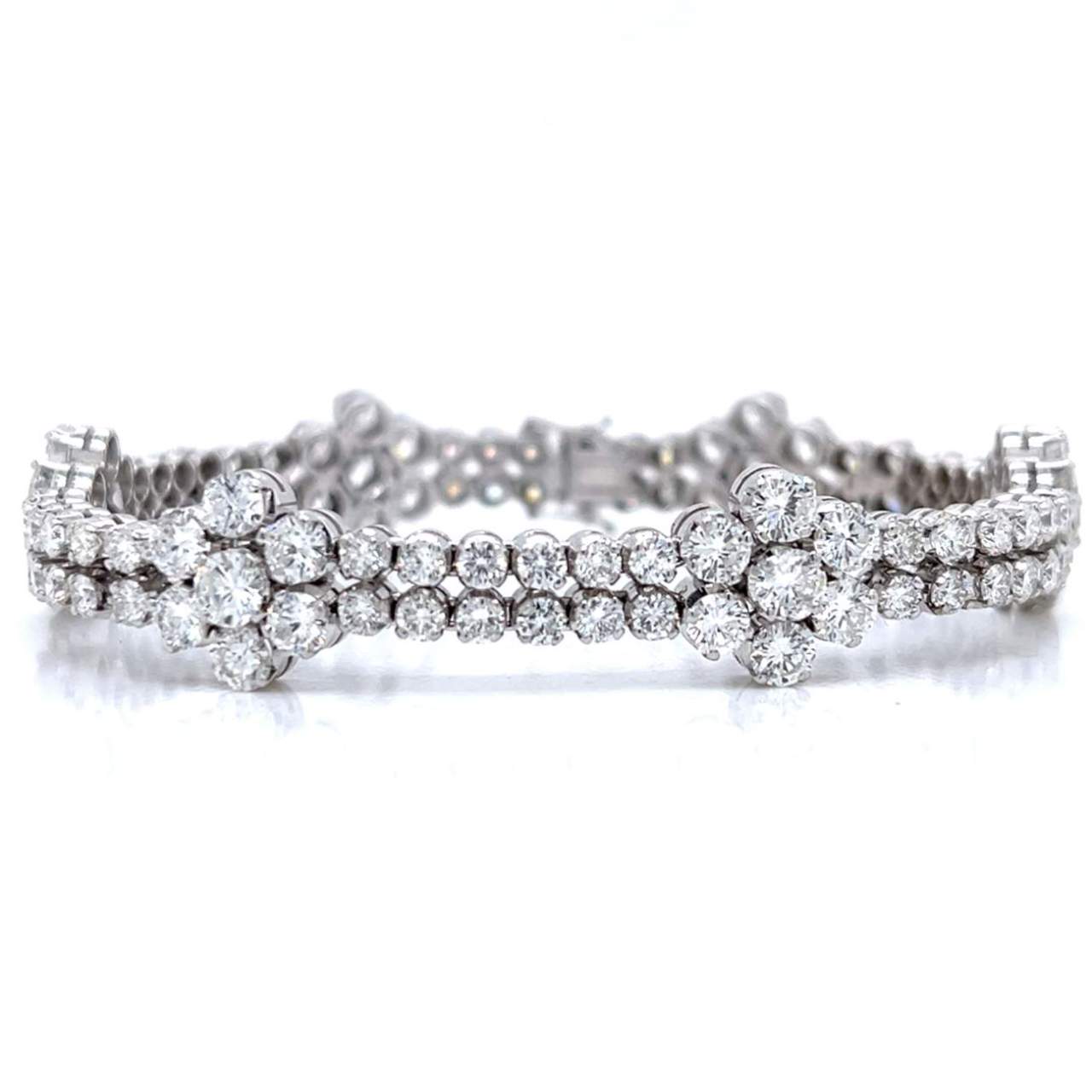 1950’s Platinum 16.50 Ct. Diamond Bracelet