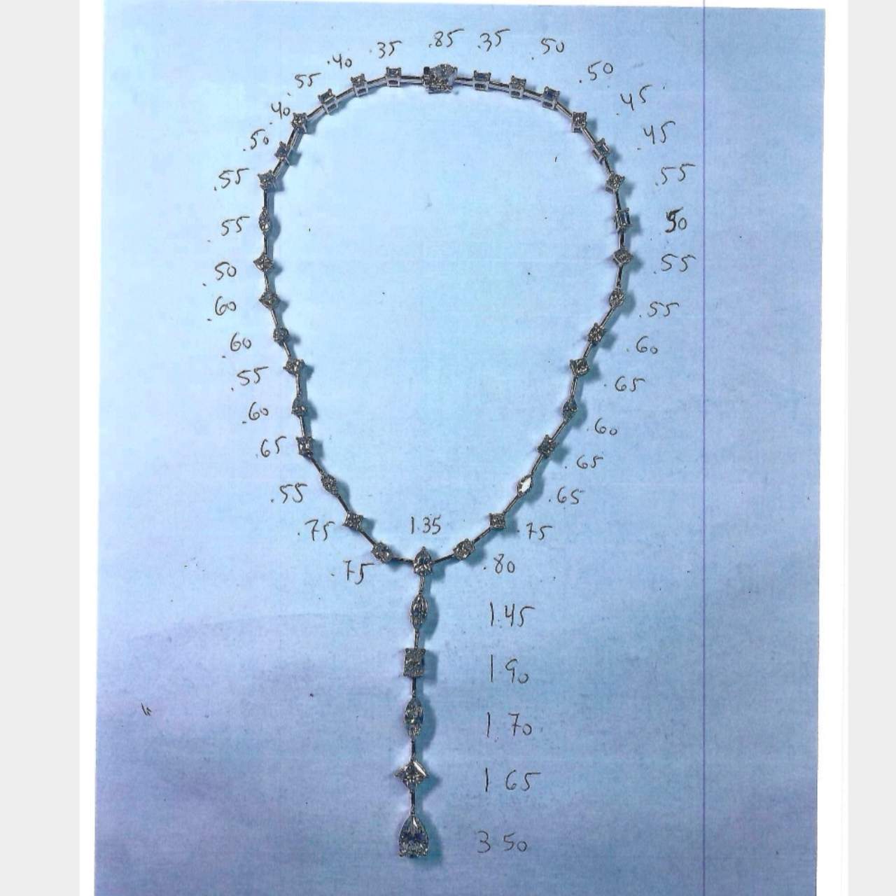 Platinum 30.35 Ct. Diamond Necklace