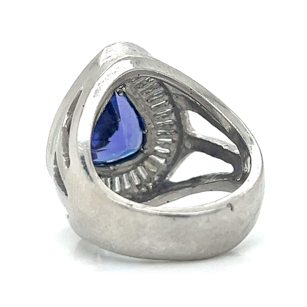 Platinum 5.00 Ct. Tanzanite & Diamond RIng