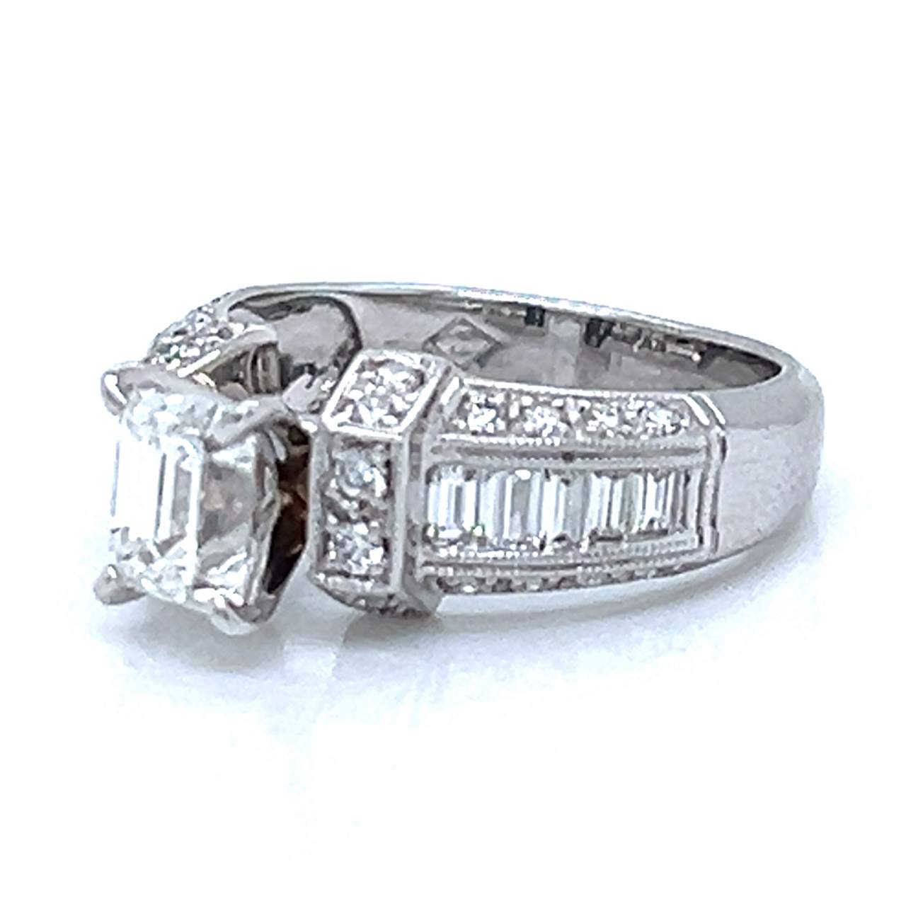 14K White Gold 1.03 Ct. Diamond Ring