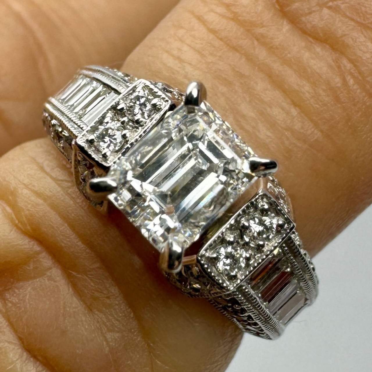 14K White Gold 1.03 Ct. Diamond Ring