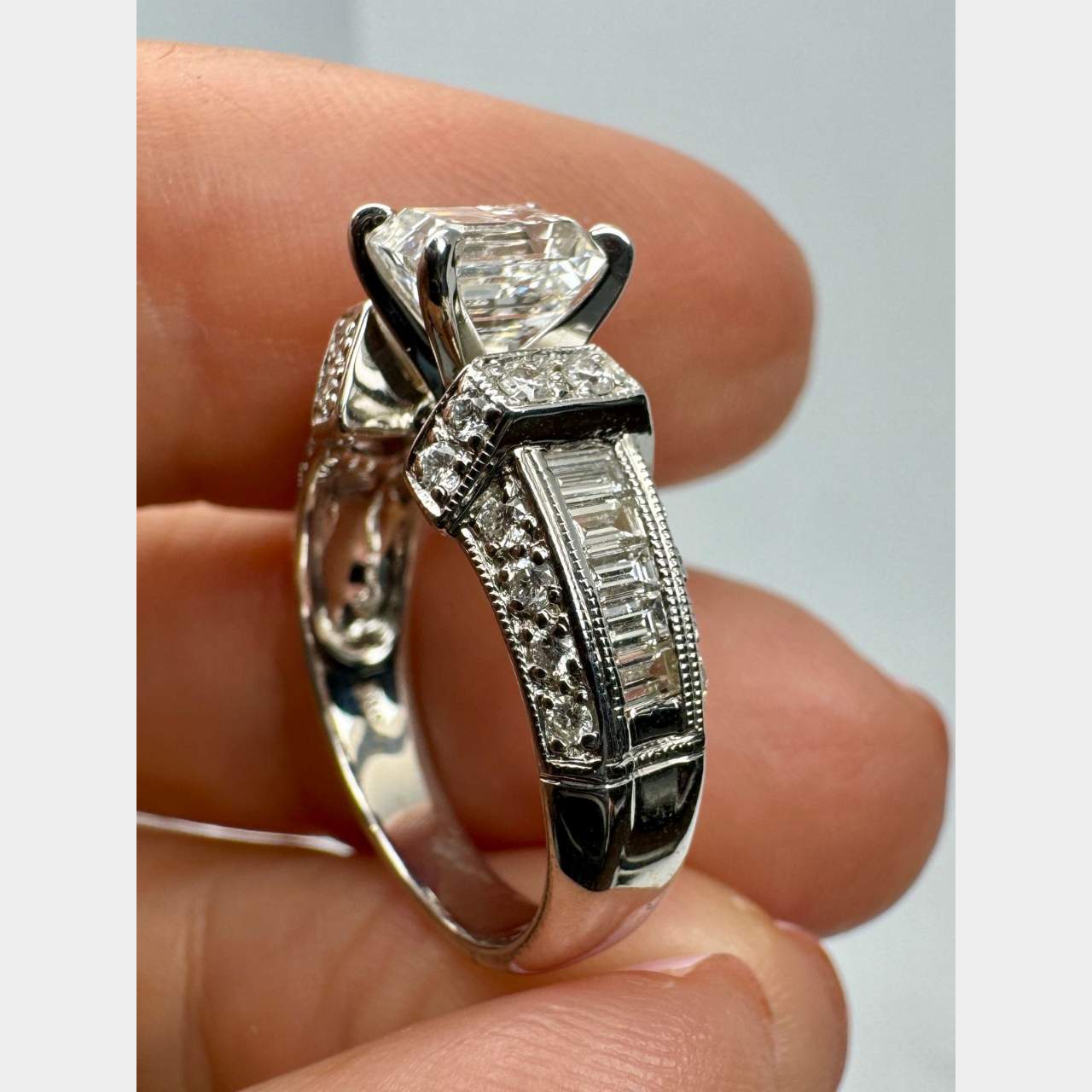 14K White Gold 1.03 Ct. Diamond Ring
