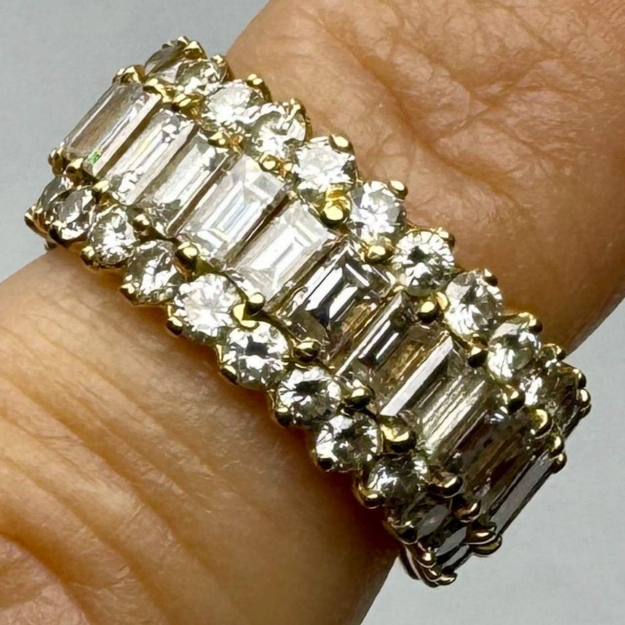 18K Yellow Gold 4.00 Ct. Diamond Ring